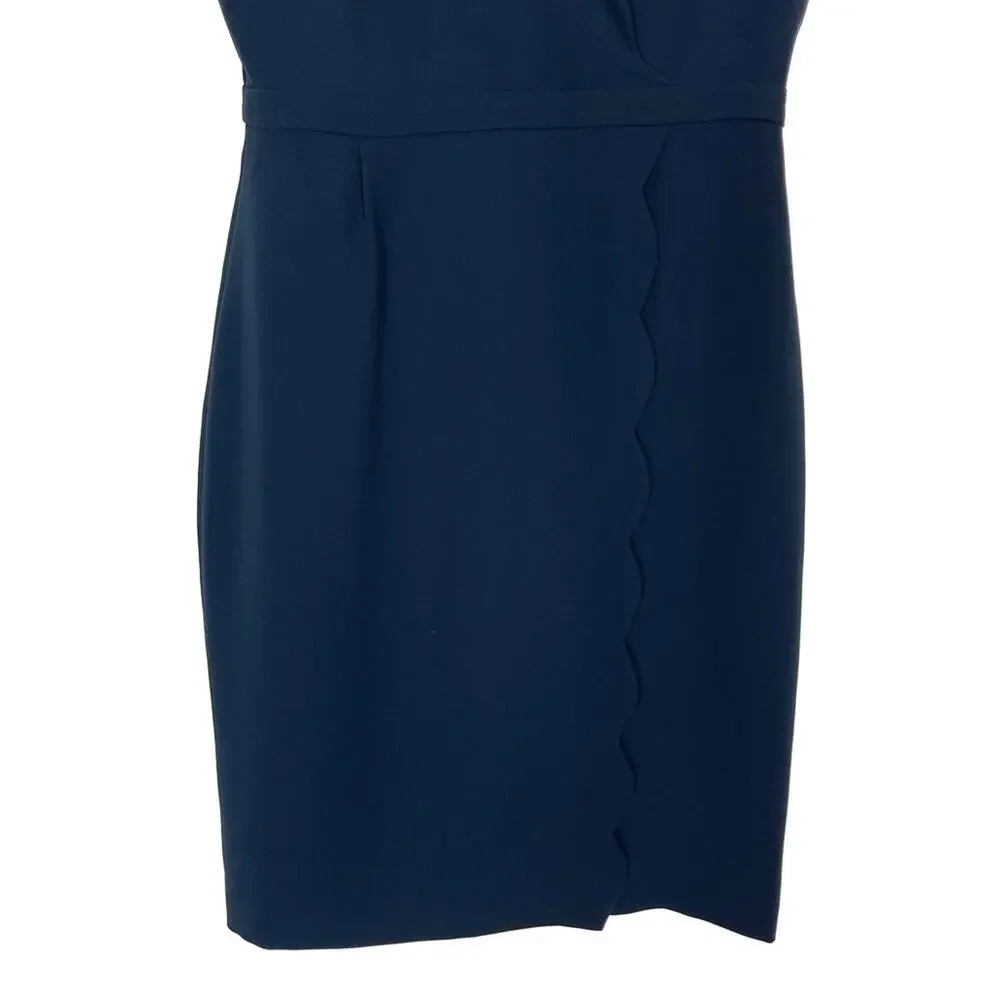 J. Crew Scallop Crepe Sheath Dress